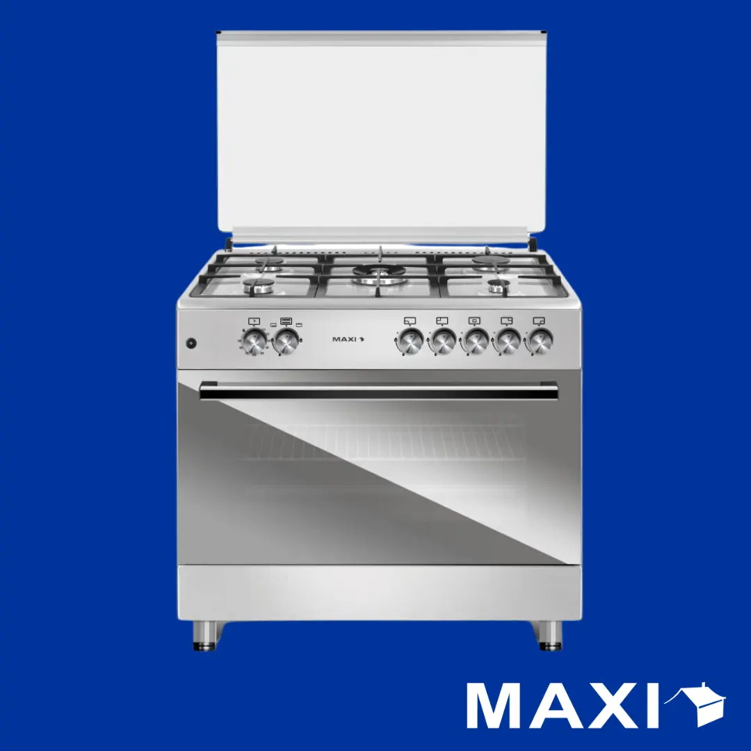 Maxi 60*90 (4+2) Burner Gas Cooker Matte INOX TR