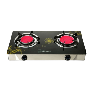 Qasa Gas Cooker QGC-2BG flora 2-Burner
