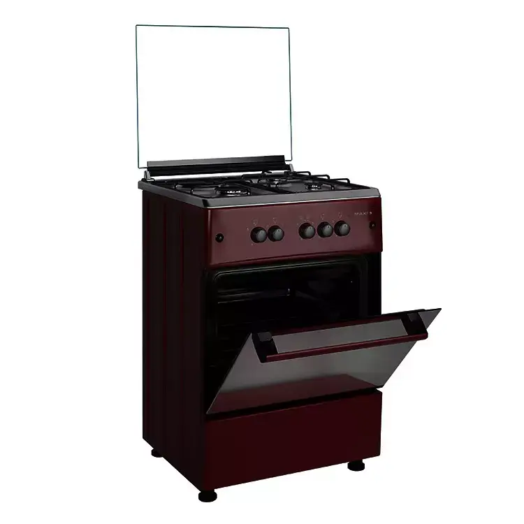 Maxi 60*60 (3+1) Burner Gas Cooker Red - Image 2