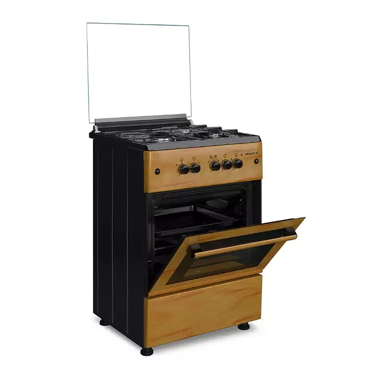Maxi 60*60 (3+1) Burner Gas Cooker IGL Wood - Image 2