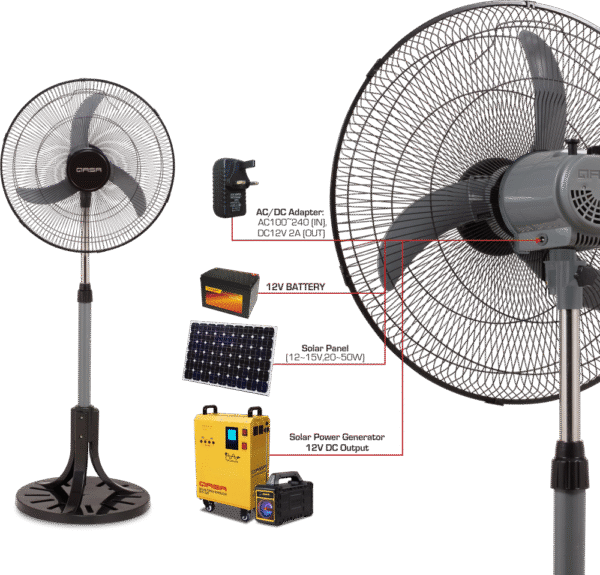 QSF-18YOGA II AC/DC Standing Fan – Efficient & Adjustable Cooling