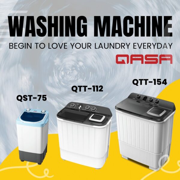 Qasa 7.6 kg washing machine twin tub - Image 3